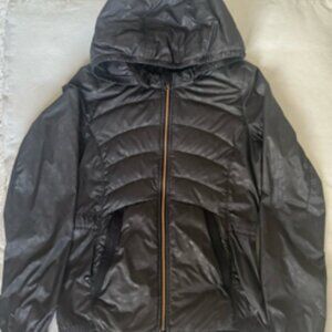 Lululemon Spring Fling Jacket - lightweight puffy + detachable hood + tie back